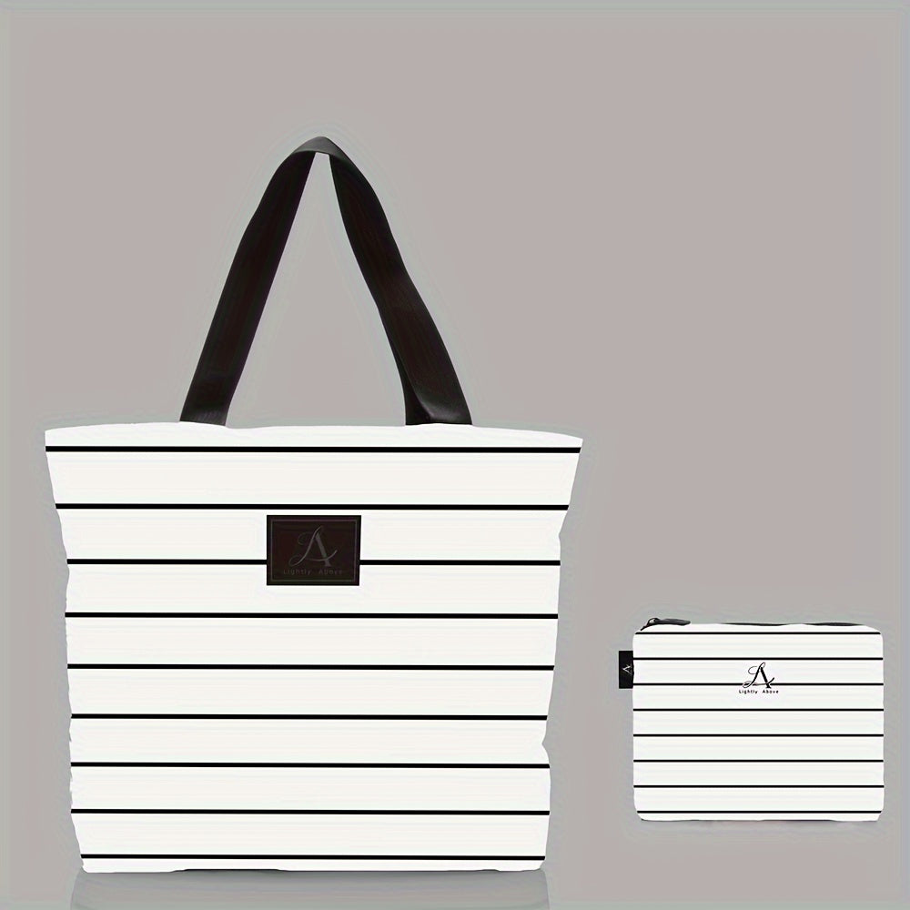 Handbag - Can Pack Splash Proof Beach Bag With Zipper On Top. Handwashing Tote Bag, Suitable For Swimming Pools, Beaches, And Travel