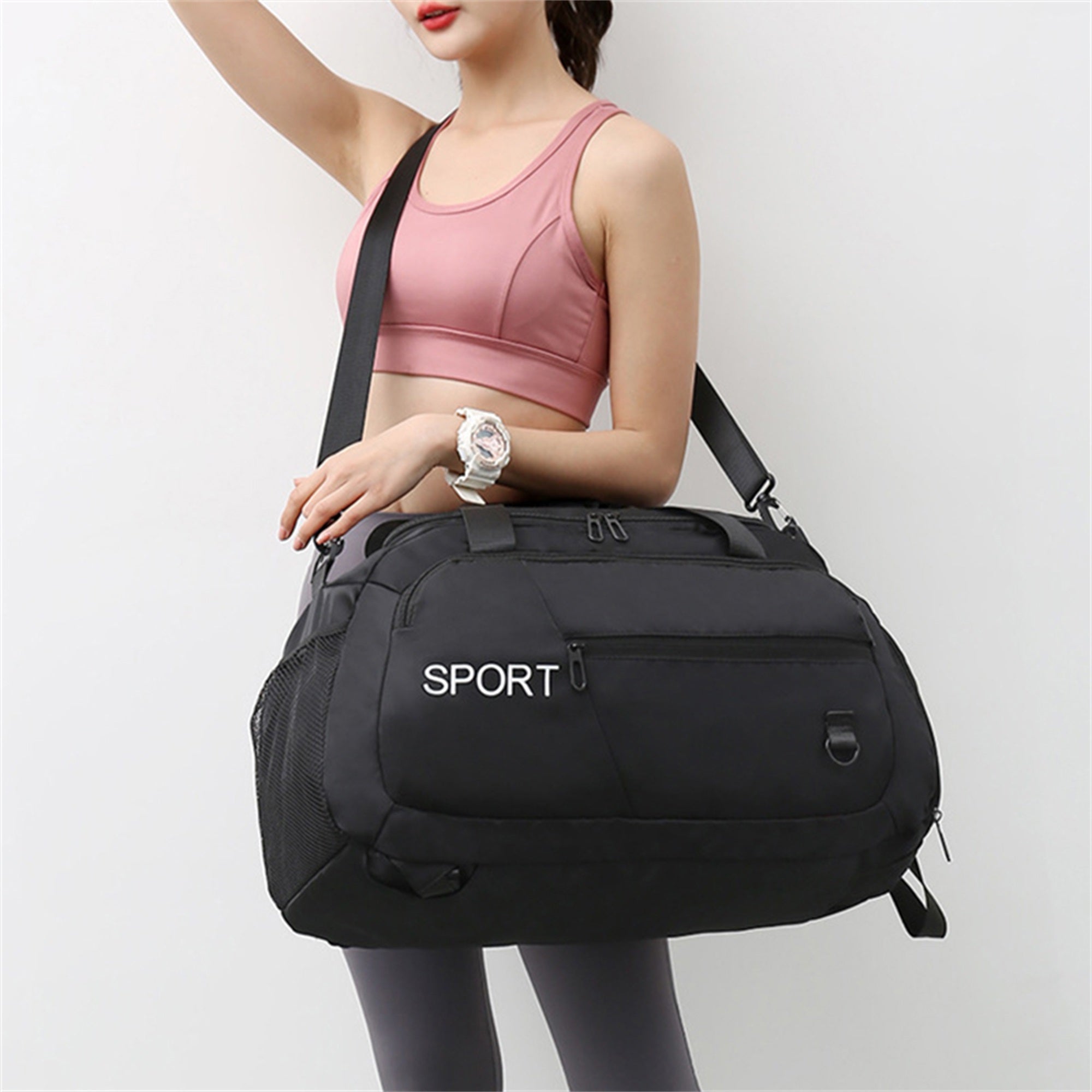 Versatile Waterproof Travel Duffel Bag - Large Capacity, Dry & Wet Separation, Ideal for Gym, Beach, and Weekend Getaways
