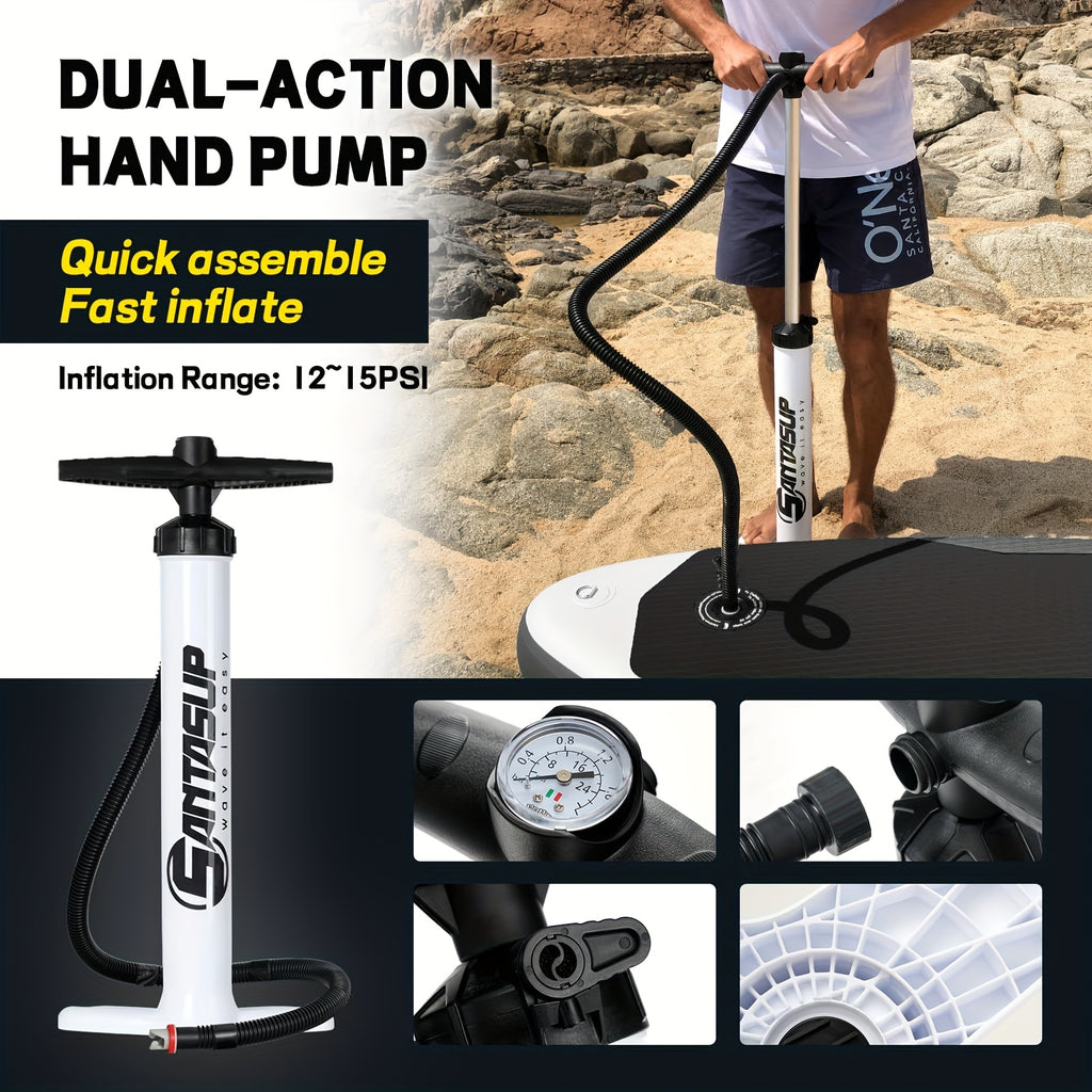 10ft Inflatable Paddle Board Inflatable Upright Paddle Board 10ft | Adjustable Paddle, Dual Action Pump, Elastic Cord Storage | Stylish Artistic Design, Includes Carrying Bag & Removable Fins | Great for Beginners & Enthusiasts