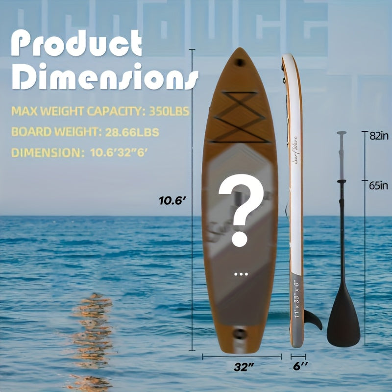 Inflatable Stand Up Paddle Board with Premium SUP Paddleboard Accessories, Wide Stable Anti-Slip EVA Deck, Paddle Boards for Adults Of All Skill Levels