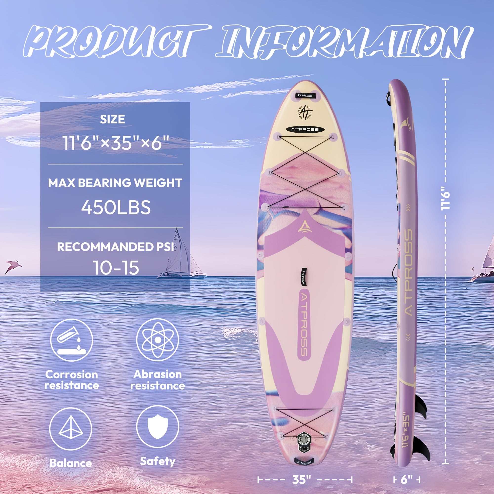 Inflatable Paddle Board, 11'6\