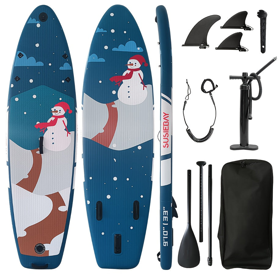 Inflatable Stand Up Paddle Board with Premium SUP Paddleboard Accessories, Wide Stable Anti-Slip EVA Deck, Paddle Boards for Adults Of All Skill Levels