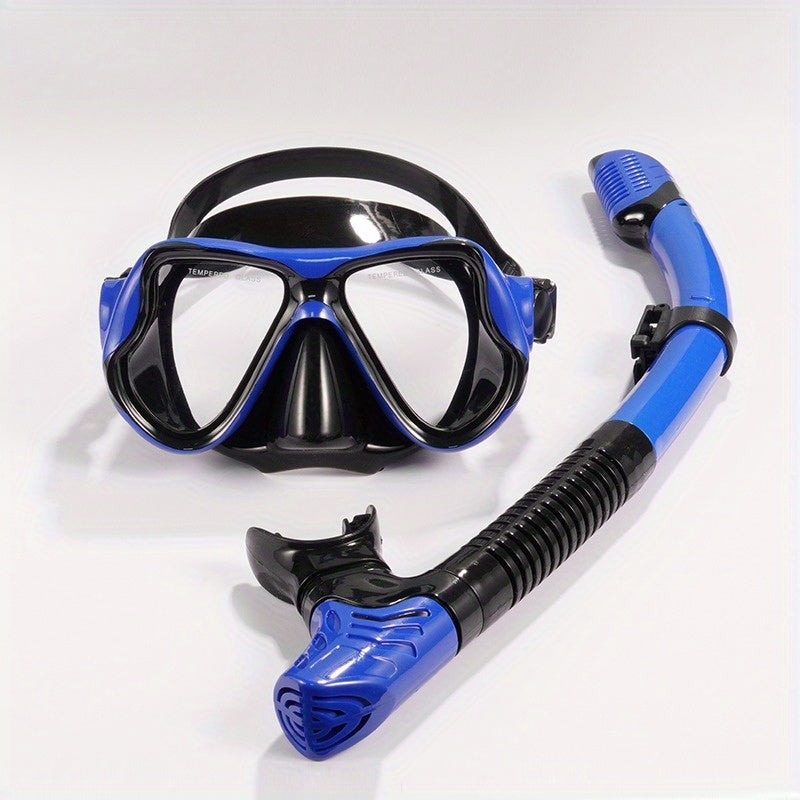 Anti-fog Diving Mask HD Anti-fog Diving Mask Plus Snorkel | Adult Diving Suit Free Breathing Fit for Eyes and Water Leakage