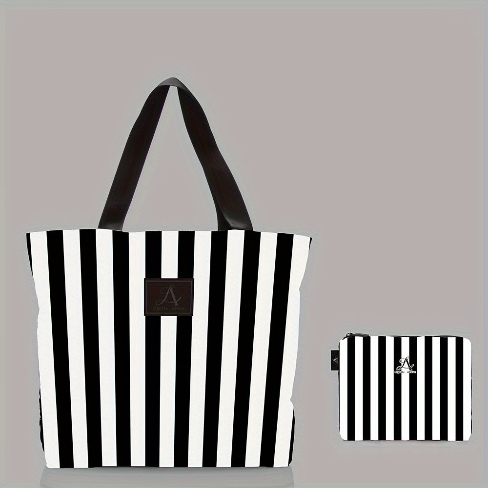 Handbag - Can Pack Splash Proof Beach Bag With Zipper On Top. Handwashing Tote Bag, Suitable For Swimming Pools, Beaches, And Travel