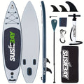 10ft Inflatable Paddle Board Inflatable Upright Paddle Board 10ft | Adjustable Paddle, Dual Action Pump, Elastic Cord Storage | Stylish Artistic Design, Includes Carrying Bag & Removable Fins | Great for Beginners & Enthusiasts