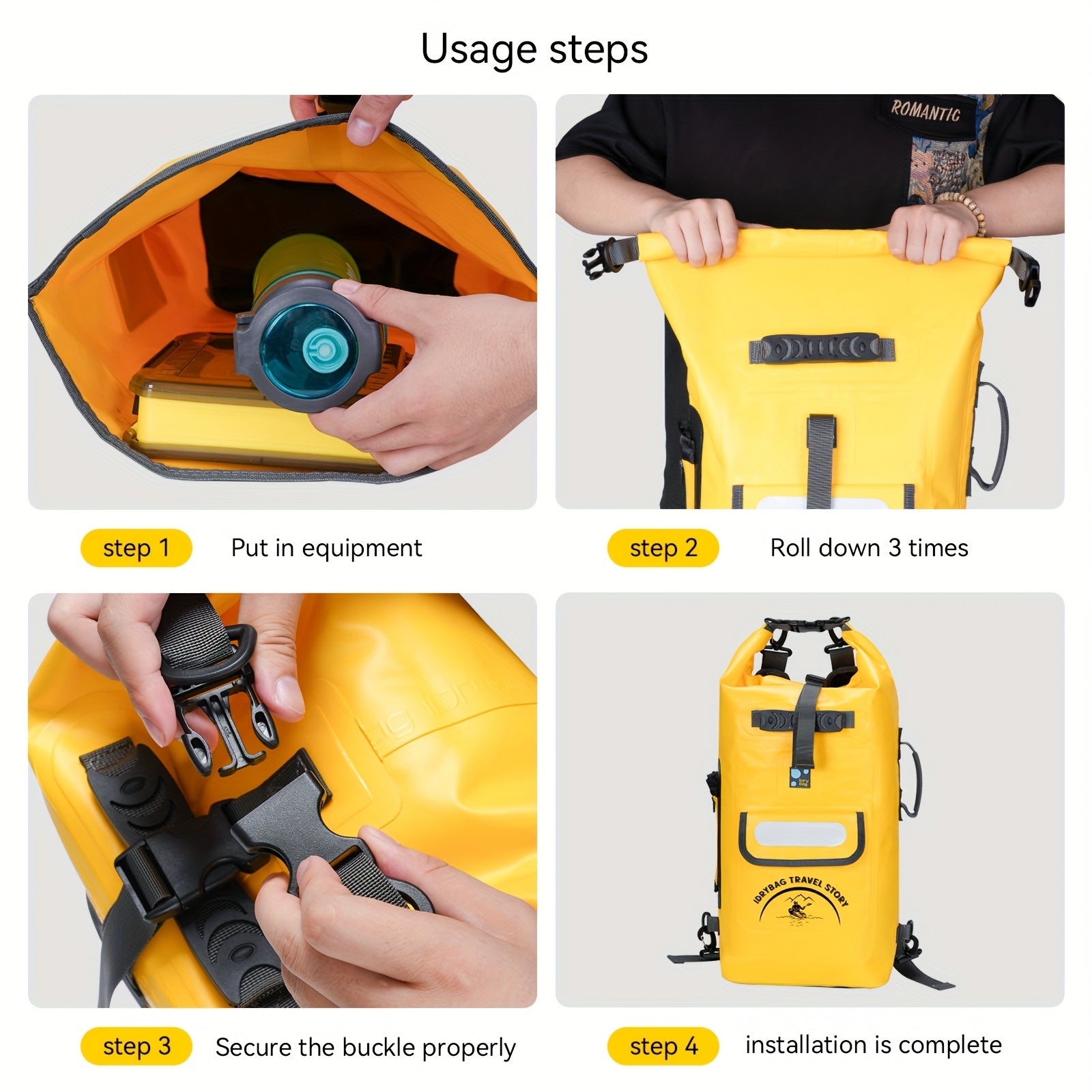 IDRYBAG Dry Bag Backpack Waterproof Floating 20L\u002F30L\u002F40L, Dry Bags Waterproof Backpack For Men, Dry Sack Waterproof Bag Kayak