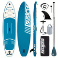 10Ft Inflatable SUP Board 10Ft Inflatable Stand Up Paddle Board | Adult SUP with Multi-Level Deck, Travel Backpack, Wide Stand-Up Position | Maximum Load Capacity 300 Lbs, Super Surfboard for Yoga & Various Scenarios