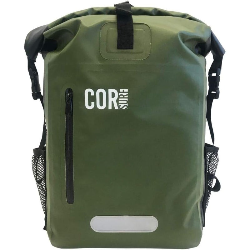 COR Surf 100 Waterproof Heavy Duty Backpack And Dry Backpack For Swimming Boating Or Kayaking Rolltop Design With Sonically Welded Seams And Padded Laptop Sleeve 40L 21 x 15 x 8 Inches