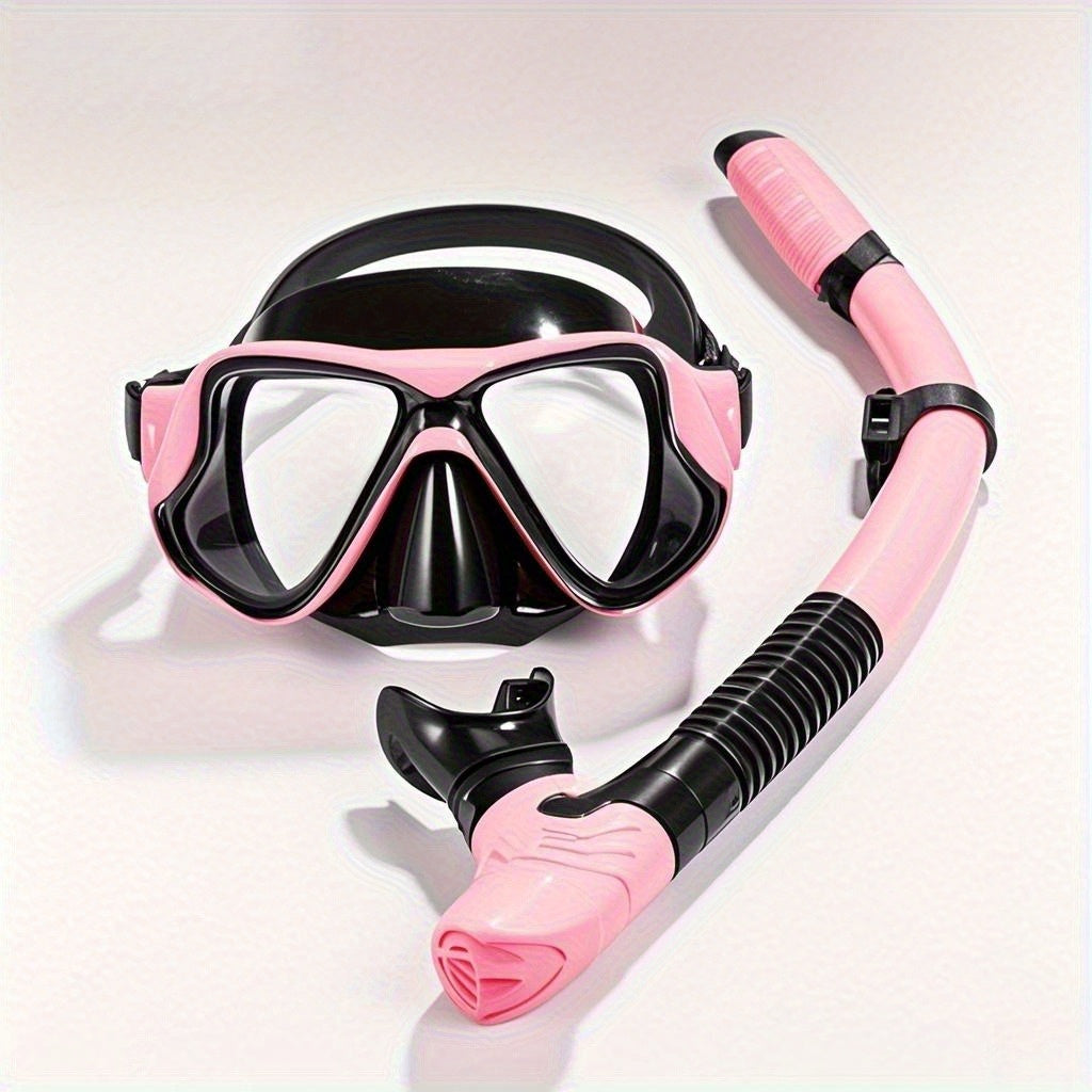 Anti-fog Diving Mask HD Anti-fog Diving Mask Plus Snorkel | Adult Diving Suit Free Breathing Fit for Eyes and Water Leakage