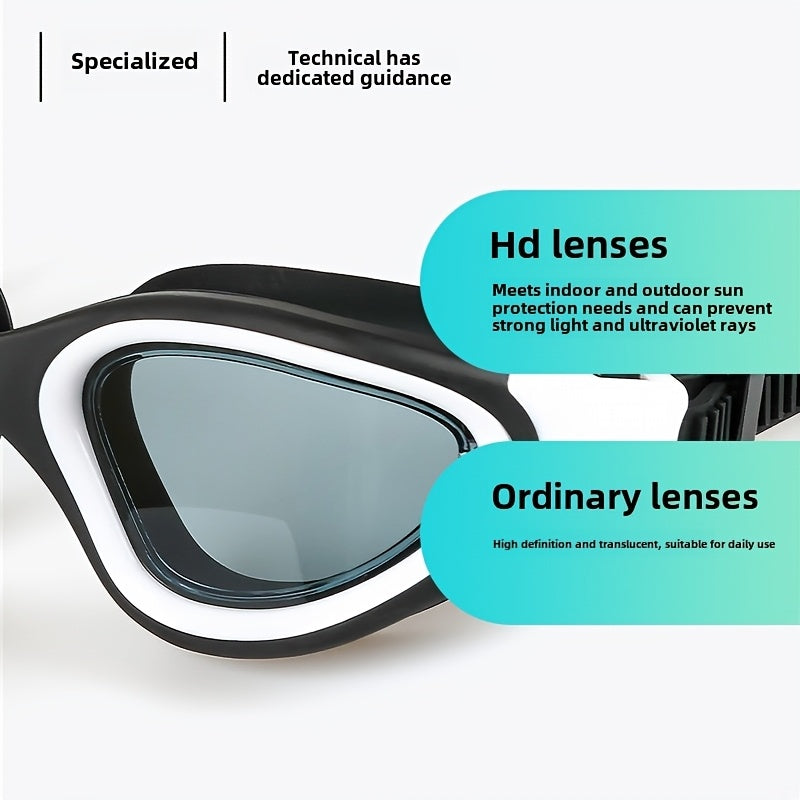 Upgraded Anti-Fog Goggles - Unisex For Swimming & Training, Stylish & Durable