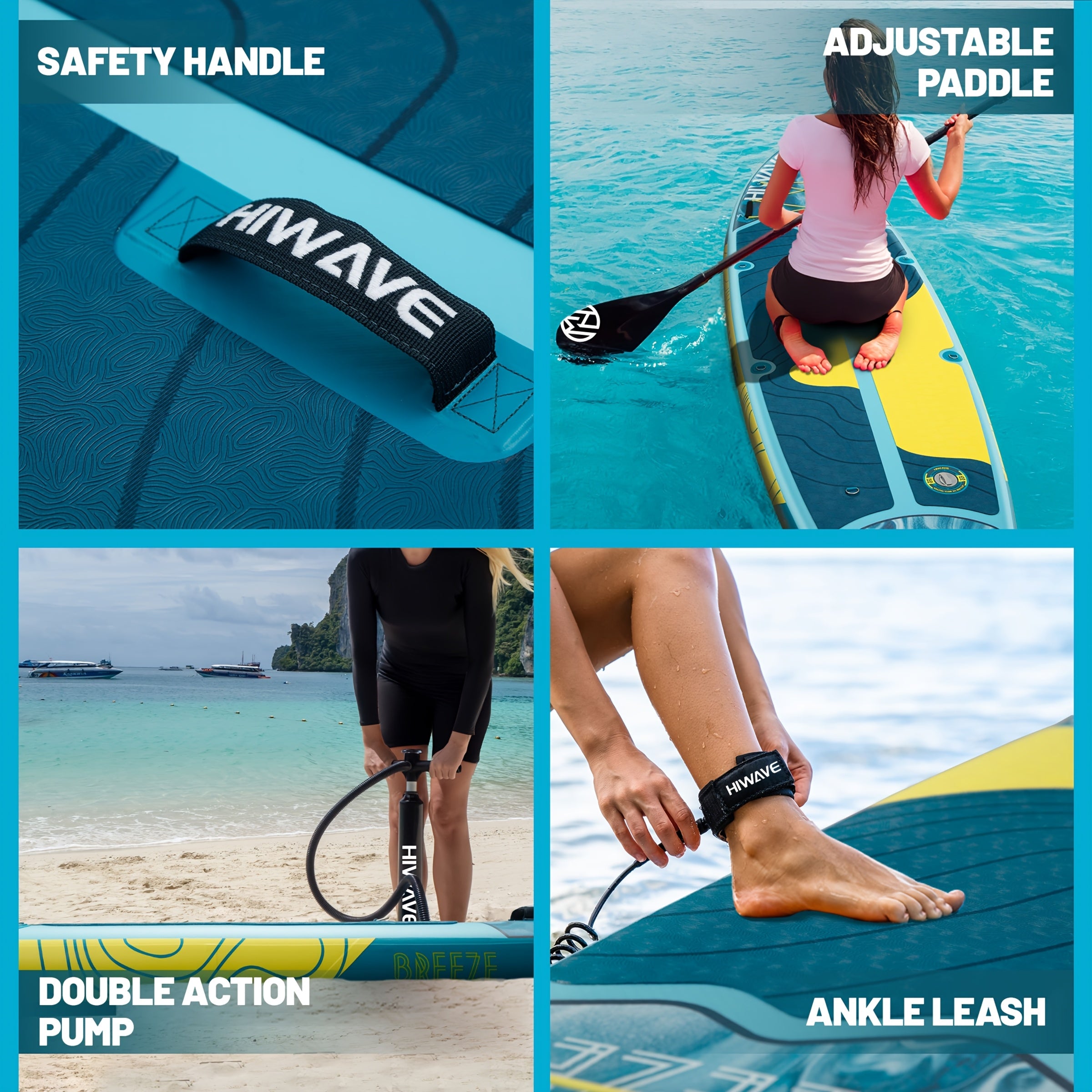 Inflatable Stand-Up Paddleboard, 11 Feet 34 Inches by 6 Inches, Weight Capacity of 420 lbs, Suitable for Adults and Teens, Pet-Friendly, Ideal for Ocean and Lake Use, Includes Dual-Action Hand Pump