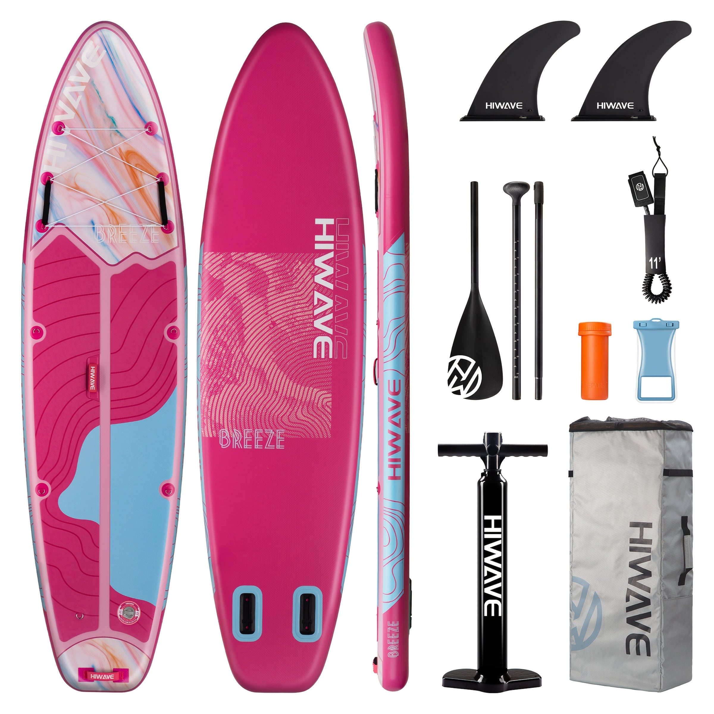 Inflatable Stand-Up Paddleboard, 11 Feet 34 Inches by 6 Inches, Weight Capacity of 420 lbs, Suitable for Adults and Teens, Pet-Friendly, Ideal for Ocean and Lake Use, Includes Dual-Action Hand Pump