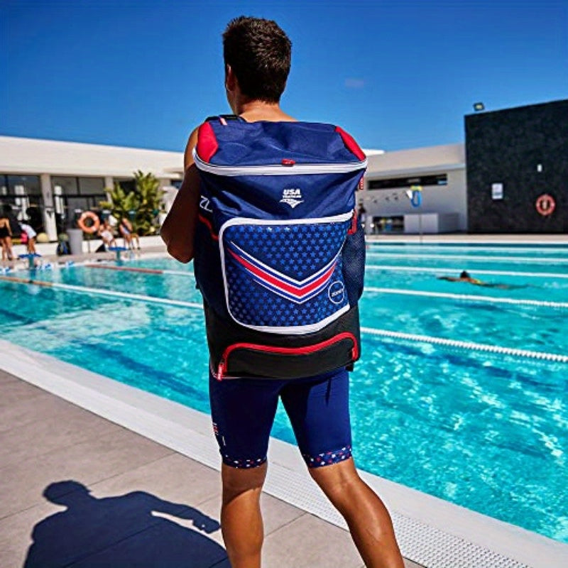 ZONE3 Triathlon Transition Bag - Tri Backpack for Swimming, Running, Cycling & Gym, Workout Essentials, Reflective Safety, High Quality Lining, Multicompartment Pack, Outdoor Athletes