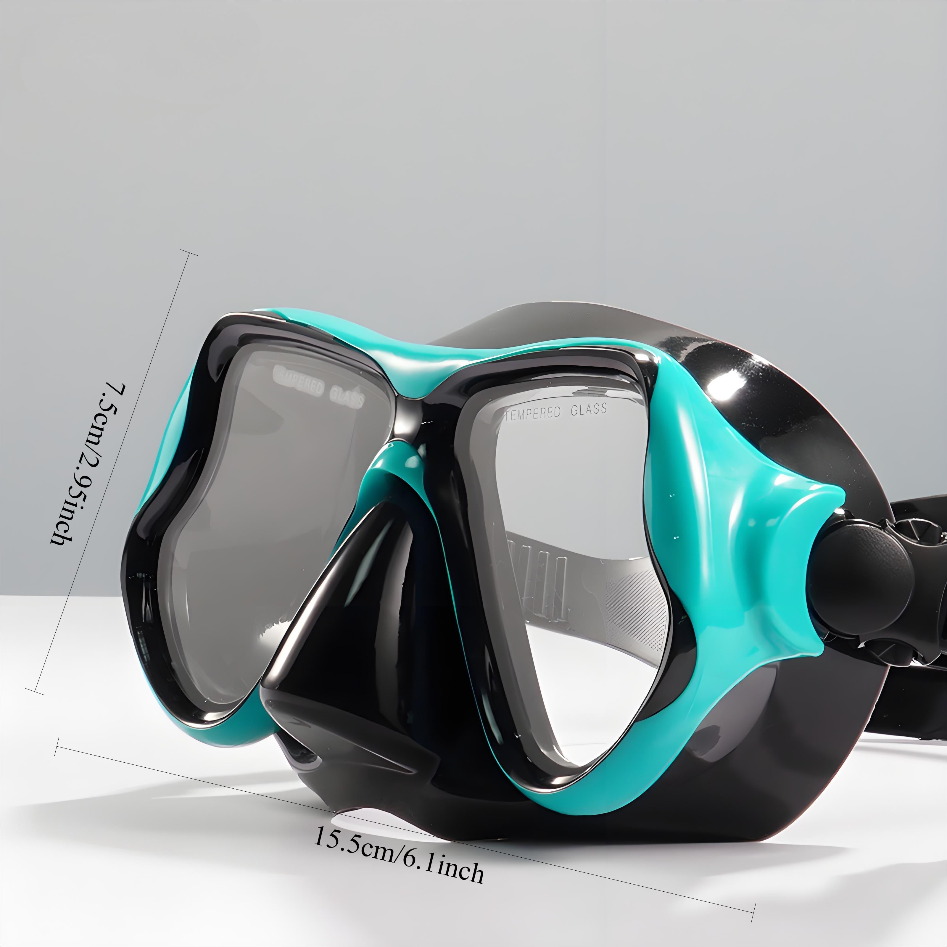 Anti-fog Diving Mask HD Anti-fog Diving Mask Plus Snorkel | Adult Diving Suit Free Breathing Fit for Eyes and Water Leakage