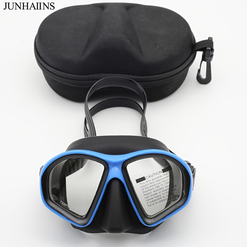 JUNHAIINS Free Diving Goggles Low Volume Fishing Hunting Diving Goggles Camera Holder Silicone Snorkeling Goggles Snorkeling Equipment