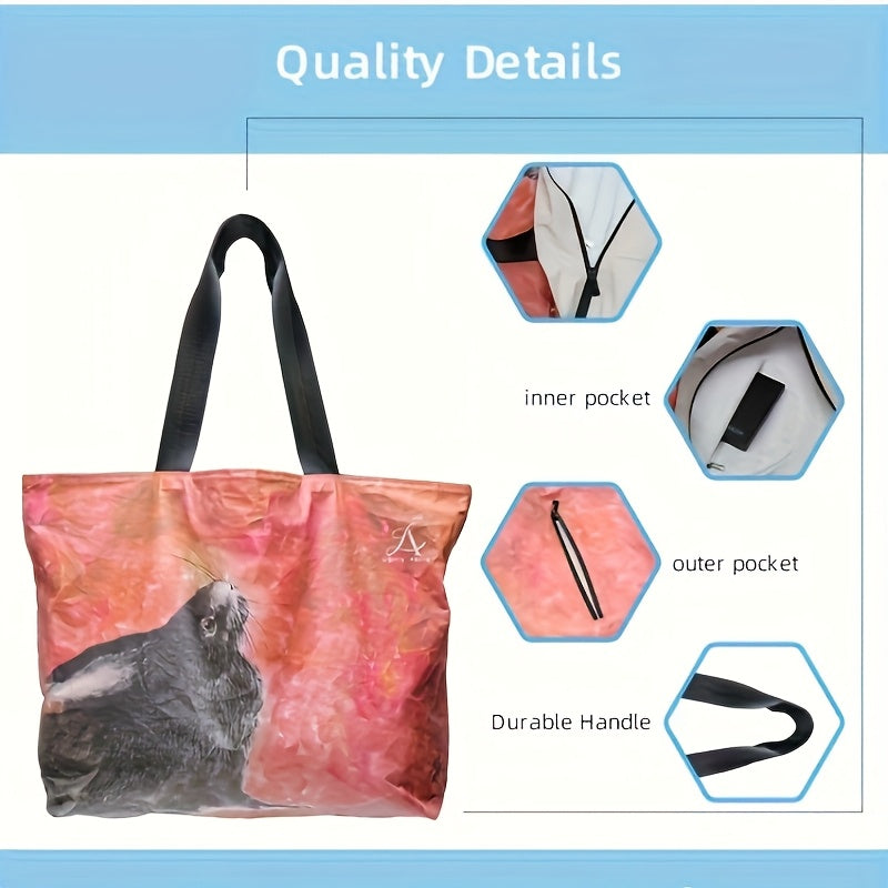 Handbag - Can Pack Splash Proof Beach Bag With Zipper On Top. Handwashing Tote Bag, Suitable For Swimming Pools, Beaches, And Travel