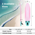 LIFEZEAL Inflatable Stand Up Paddle Set, 10'\u002F11' SUP Board Kit, Adjustable Paddle, Leash, Hand Pump, Repair Kit, Backpack, with Non-Slip EVA Deck for Surfing, Fishing, Training - Mixed Color